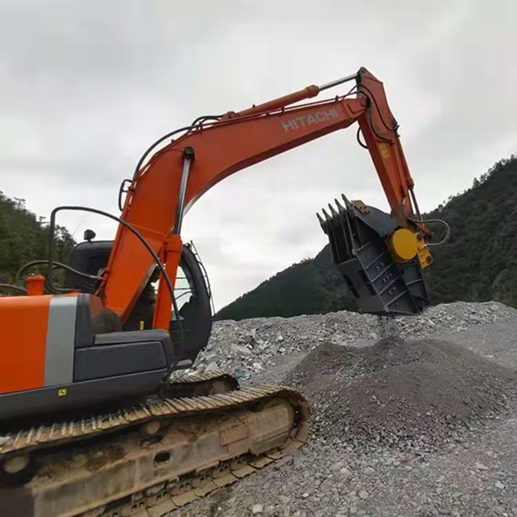 Cubo de trituradora de hormigón de asfalto de piedra de mandíbula de hormigón para excavadora 20-40T