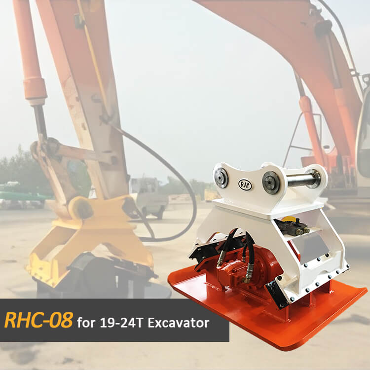 Compactador de placa hidráulica OEM RHC-08 para excavadora de 19-24 toneladas