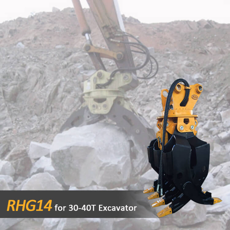 Garfio de piedra RHG14 para excavadora 30-40T