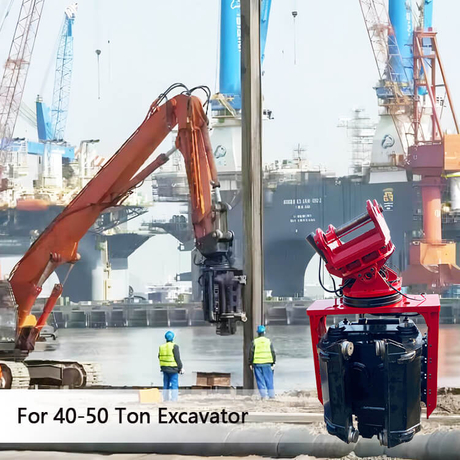 SV-400 Excavadora de 40-50 toneladas Conductor de pila vibratorio hidráulico