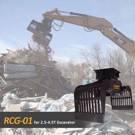 Garfio de demolición y clasificación RCG-01 para excavadora de 2,5-4,5 toneladas 