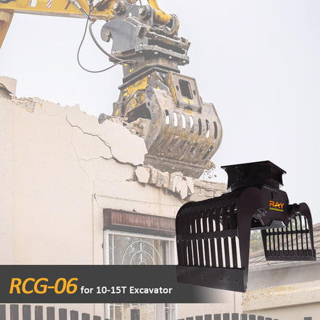 Garfio de demolición y clasificación RCG-06 para excavadora 10-15T