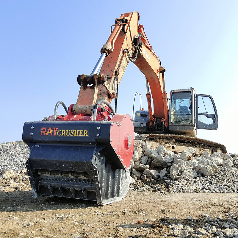 Cucharón concreto de la trituradora del asfalto de la piedra de Hardox del mandíbula concreto para el excavador 20-27T