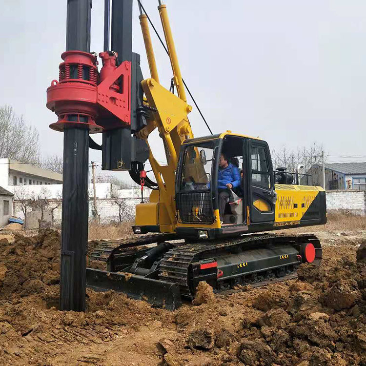 Plataforma de perforación rotatoria hidráulica de la correa eslabonada de la profundidad los 60m de la perforación de la maquinaria de la pila