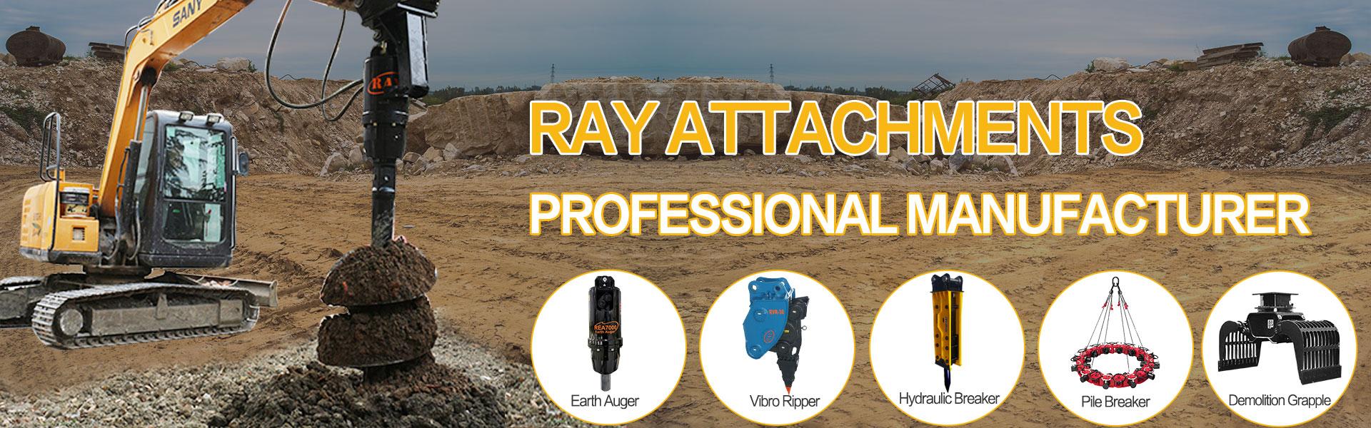 Accesorios para excavadoras RAY