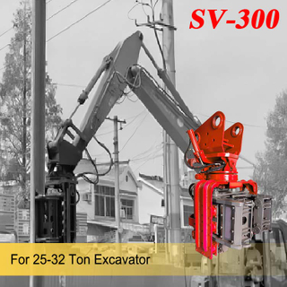 SV-300 Side Grip Vibro Tablestacas Vibro Martillo para excavadora de 25-32 toneladas