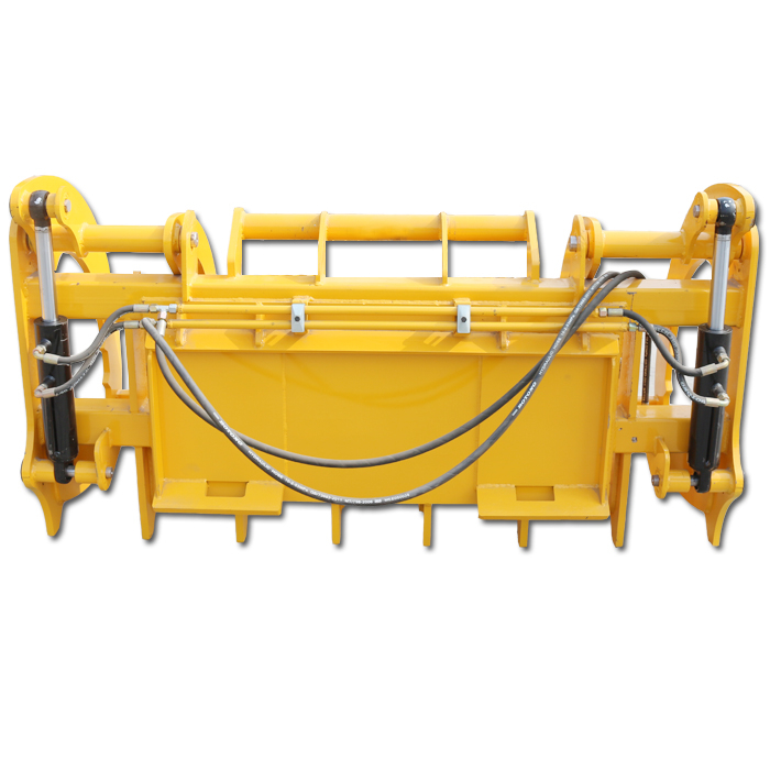 Accesorio de dirección deslizante de minicargador Log Grass Tenedor Grapple Root Rake Grapple para la venta