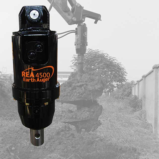 Excavadora REA4500 Barrena de tierra Excavadora de orificios para postes para excavadora 3-5T