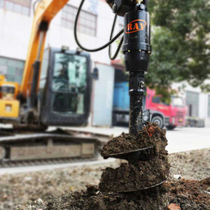 Accesorios de excavadora Taladro hidráulico de barrena de tierra para la plantación de árboles del suelo para la venta