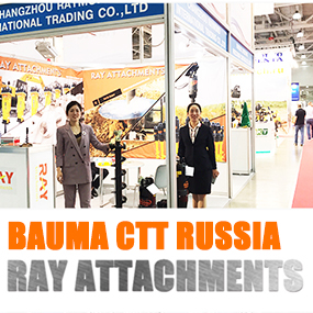 Los accesorios RAY dan la bienvenida a los visitantes en BAUMA CTT RUSSIA 2019